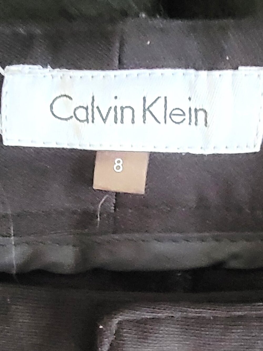 CALVIN KLEIN HIGH RISE BLACK PANTS - Picture 5 of 8